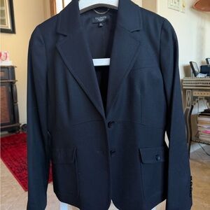 Talbots Classic Black Wool Blazer